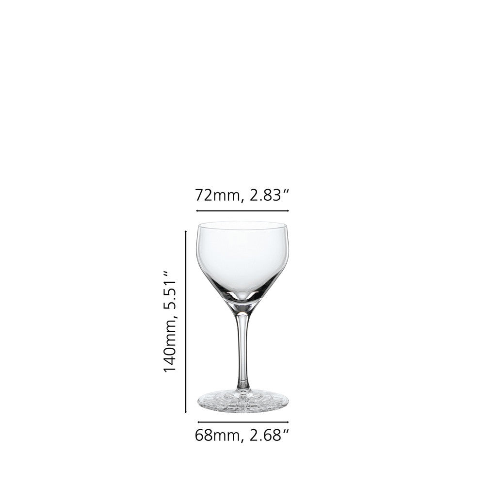 15 cl - Spiegelau Perfect Serve Collection Verre Cocktail Nick & Nora En Verre Cristallin - Lot de 4 Pièces