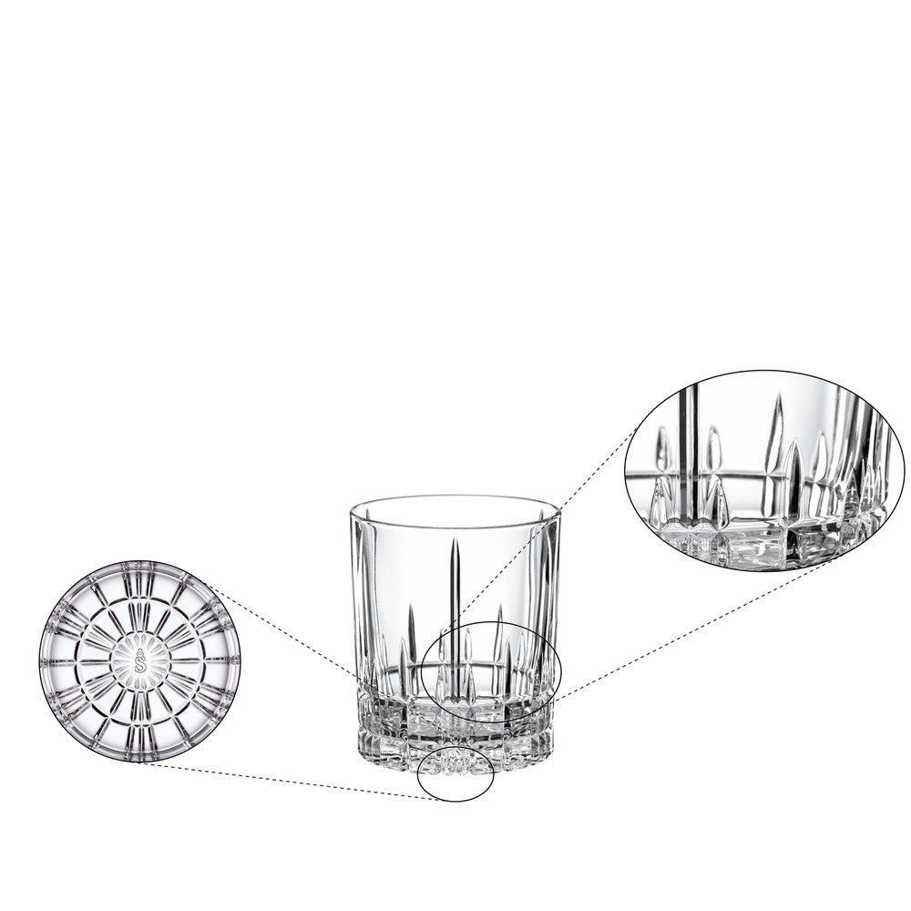 37 cl - Spiegelau Perfect Serve Collection Verre Cocktail DOF En Verre Cristallin - Lot de 4 Pièces