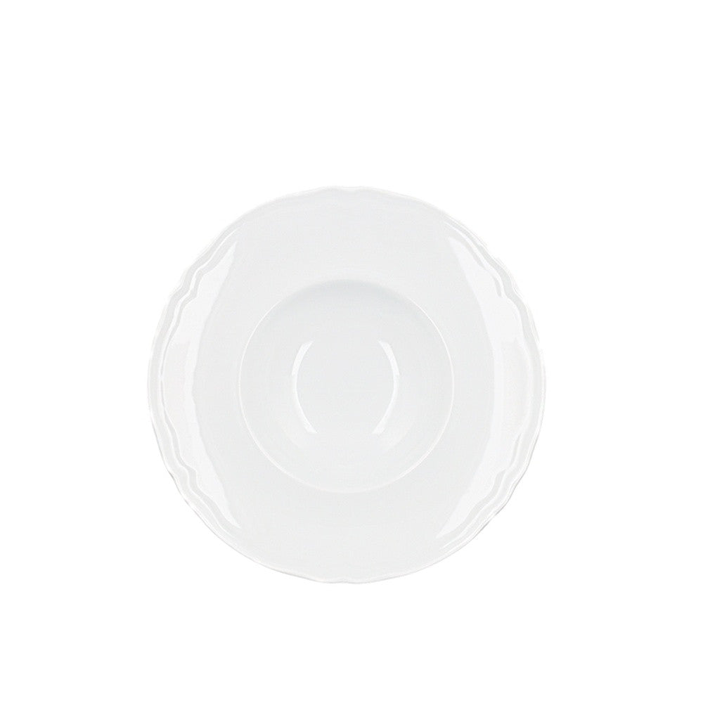 28 cm - H&H New Alba Piatto Fondo In Porcellana - Set 6 Pz