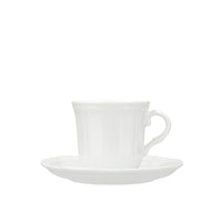 23 cl - H&H New Alba Tazza Tè Con Piattino In Porcellana - Set 6 Pz