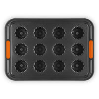 12 Cavities - Le Creuset Special Shapes Non-Stick Canelé Mold In Carbon Steel