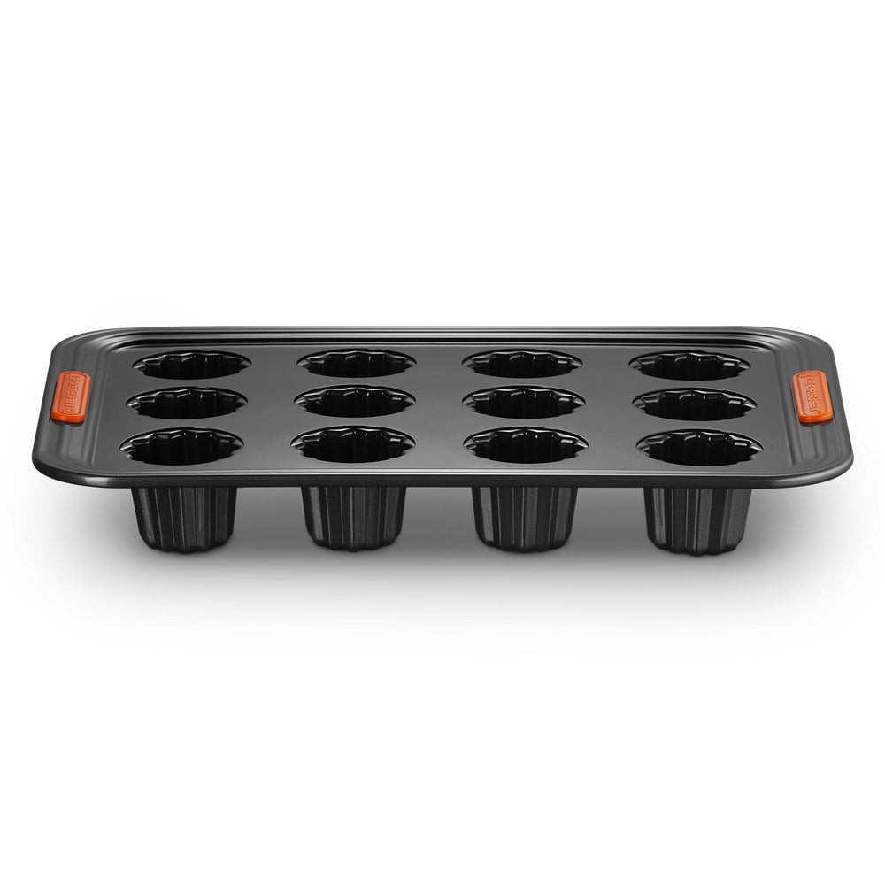 12 Cavities - Le Creuset Special Shapes Non-Stick Canelé Mold In Carbon Steel