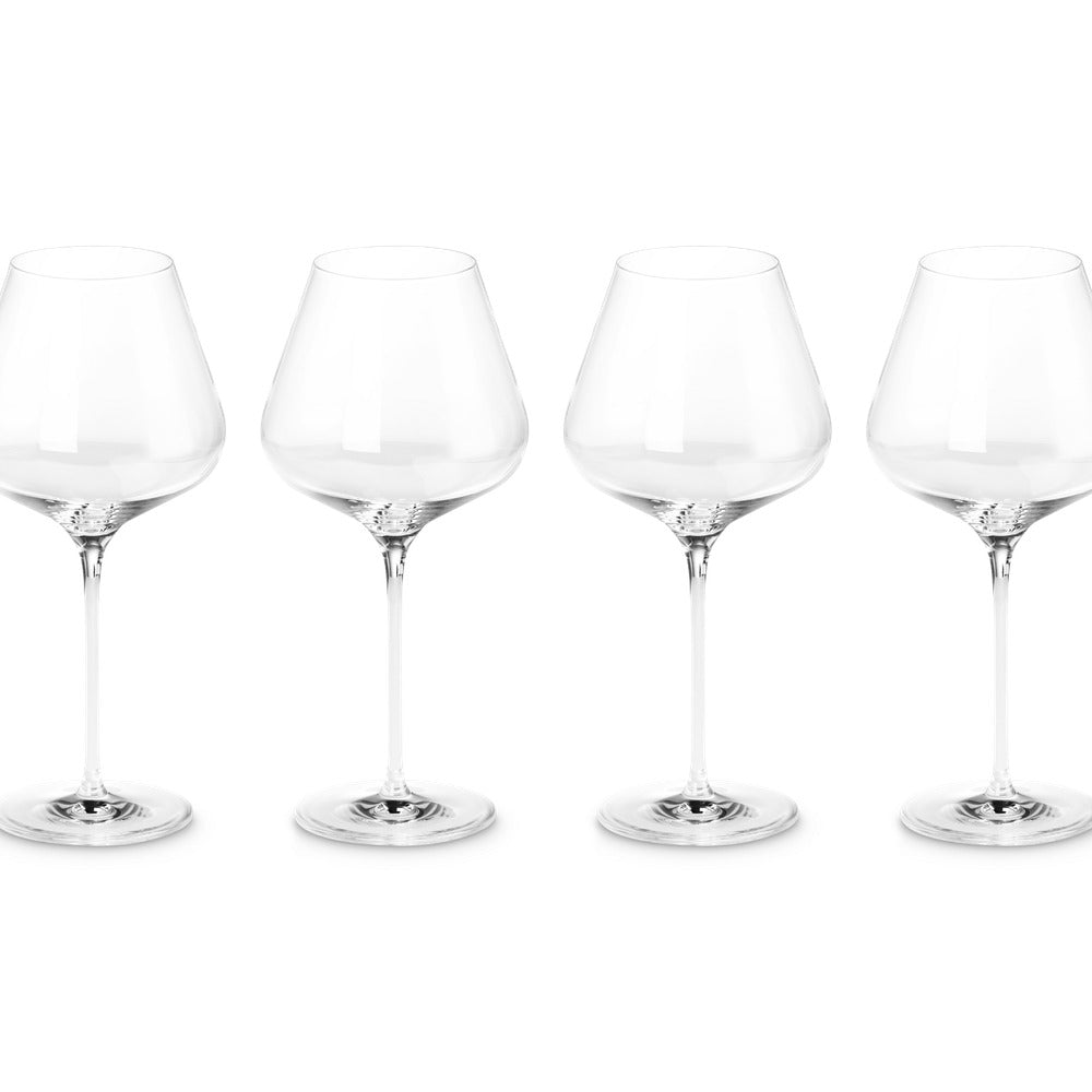 Le Creuset Borgogna Rotweinglas aus Glas - Set mit 4 Stück