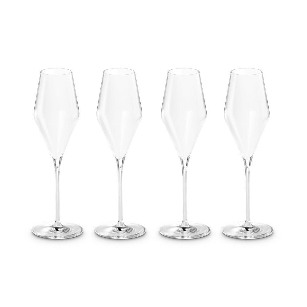 Le Creuset Flute Glass in Glass - Set of 4 Pcs