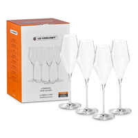 Le Creuset Flute Glass in Glass - Set of 4 Pcs
