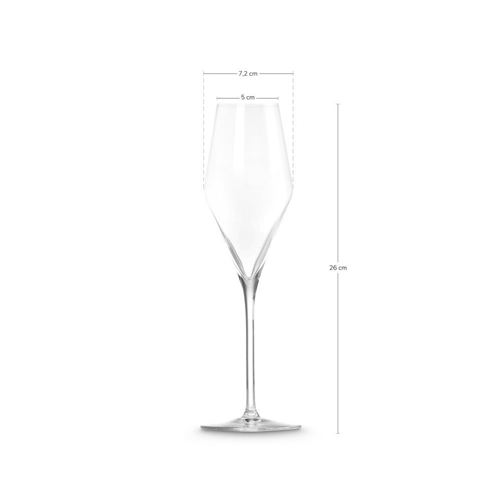 Le Creuset Flute Glass in Glass - Set of 4 Pcs