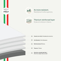 Sambonet Titan Pro Green Padella Bassa Antiaderente In Alluminio