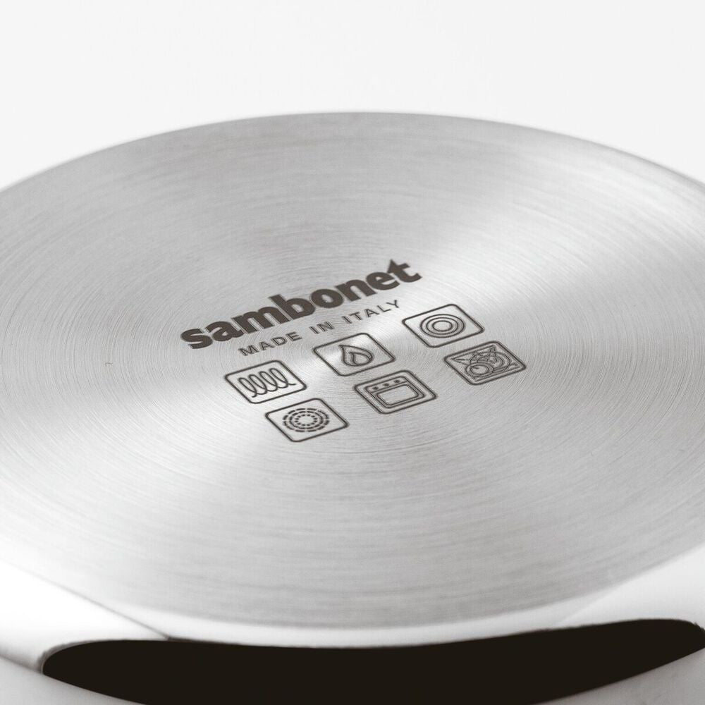 Sambonet Home Chef Pentola Alta Con Coperchio In Acciaio Inox