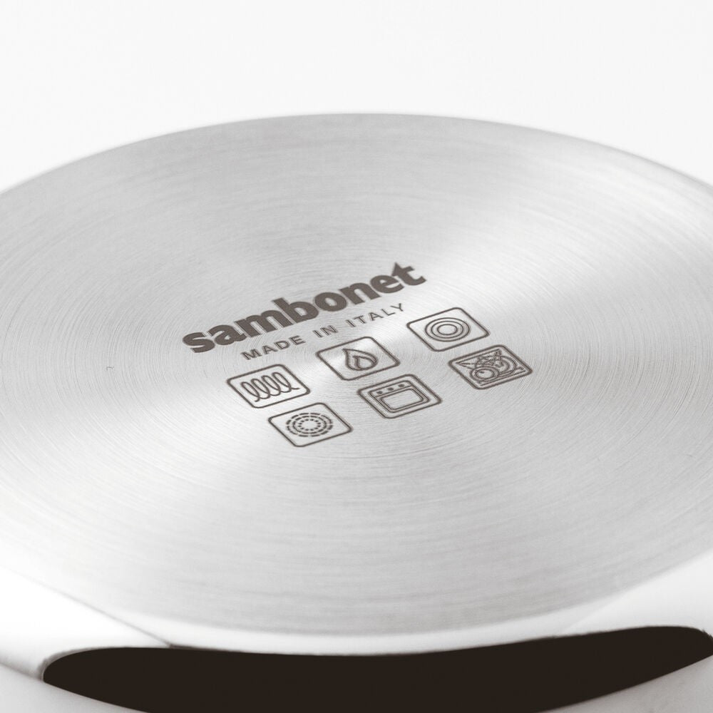 Sambonet Home Chef Casseruola Alta Con Manico e Coperchio In Acciaio Inox