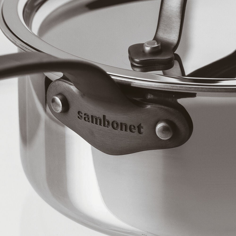 Sambonet Home Chef Casseruola Alta Con Manico e Coperchio In Acciaio Inox