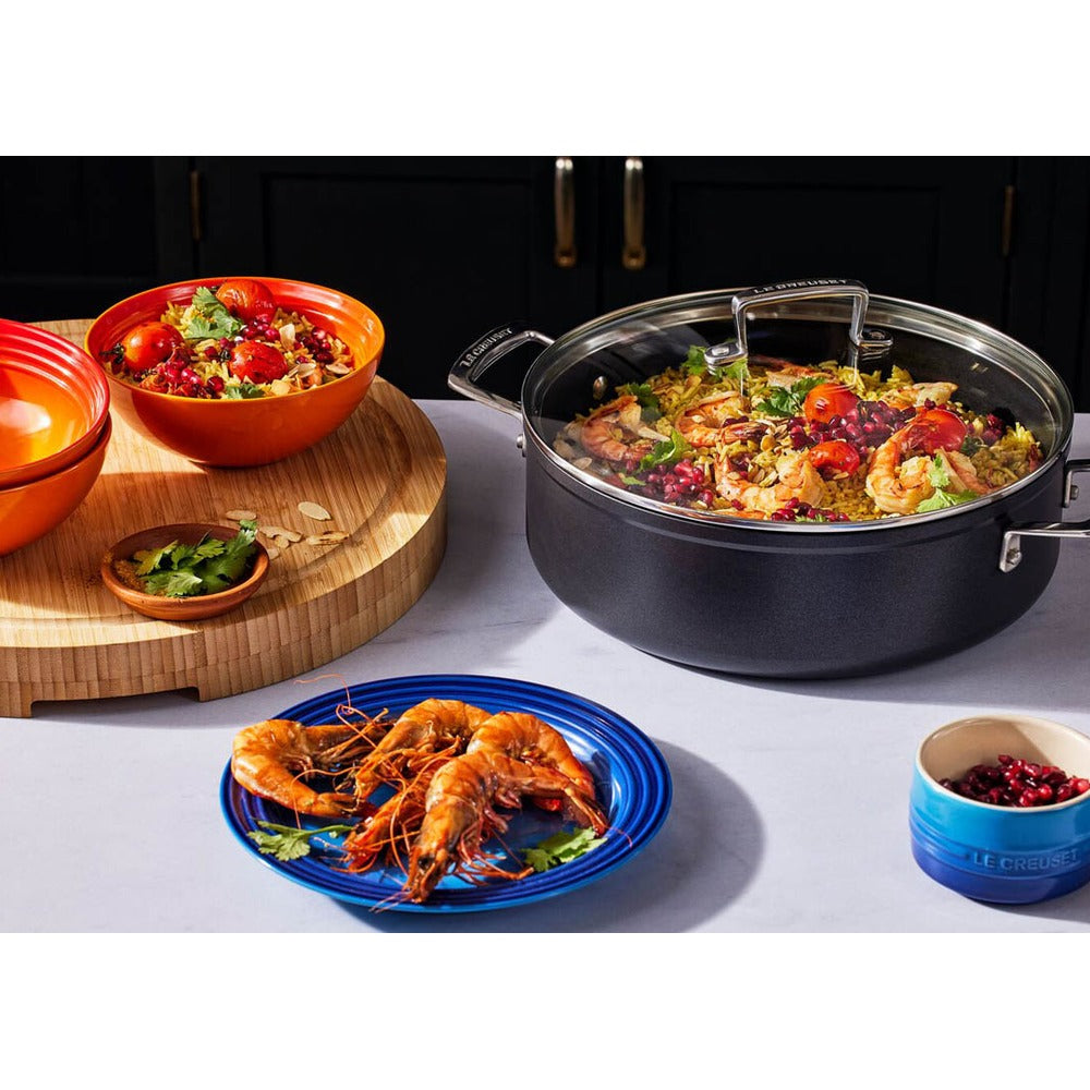 Le Creuset Essential sartén baja sauté antiadherente en aluminio