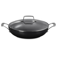 Le Creuset Essential Sauteuse basse en acier inox avec couvercle antiadhésif céramique