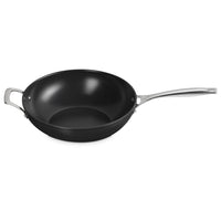 30 cm - Le Creuset Essential wok met lange steel en keramische coating van roestvrij staal