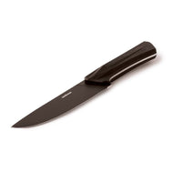 20 cm - Sambonet Black Edge Coltello Cucina In Acciaio Inox Manico In Nylon