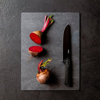 Sambonet Black Edge Essential Set Coltelli Cucina In Acciaio Inox Manico In Nylon - Set 4 Pz