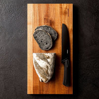 46x23 cm - Sambonet Black Edge Tagliere Cucina Magnetico Rettangolare In Legno Di Acacia