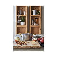 Sambonet 1965 Vintage Batteria Pentole In Acciaio Inox - Set 7 Pz