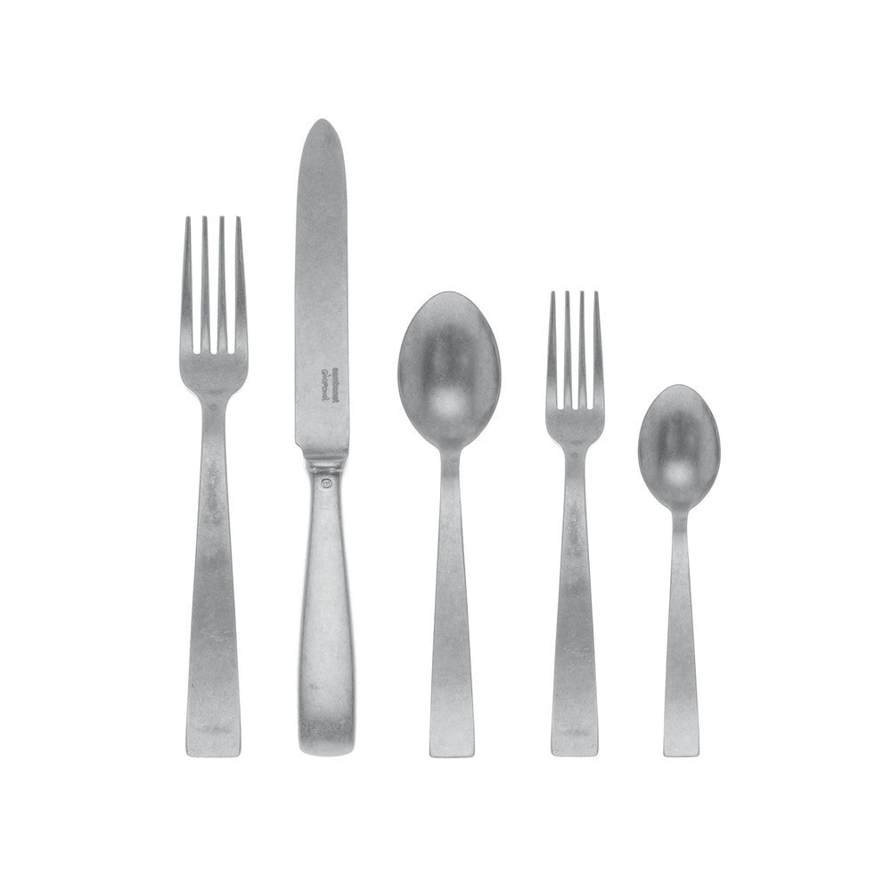 Sambonet Gio Ponti Service de Table Monoplace en Acier Inoxydable - Lot de 5 Pcs