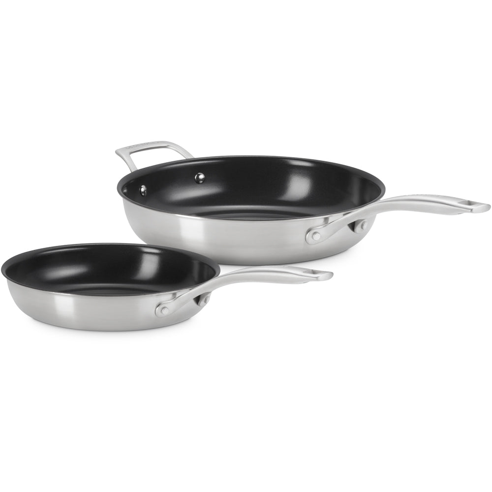 Le Creuset Inox Essential set sartenes bajas en acero inoxidable Set de 2 pz