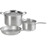 Le Creuset Inox Essential Set ollas y sartenes de acero inoxidable set de 3 piezas