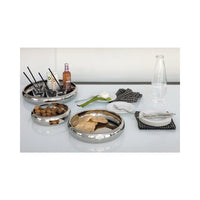 40 cm - Sambonet Sphera bandeja centro de mesa con asas de acero inoxidable