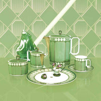 18 cl - Swarovski x Rosenthal Signum Kaffeetasse mit Untertasse aus Porzellan