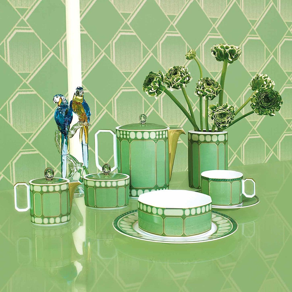 35 cl Swarovski x Rosenthal Signum Taza Cappuccino con Platillo en Porcelana