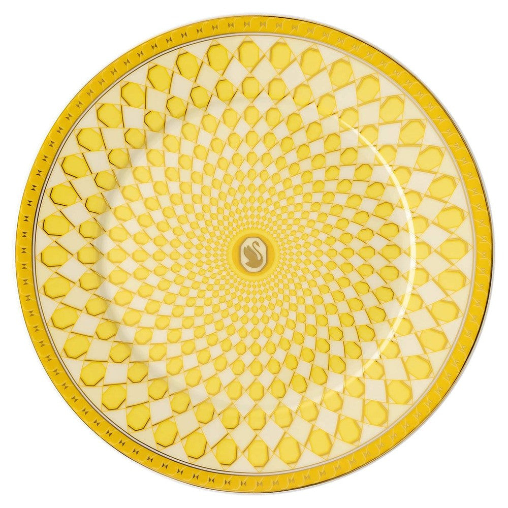 18.1 cm - Swarovski x Rosenthal Signum Plato pan de porcelana
