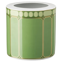 16.9 cm - Swarovski x Rosenthal Signum Jarrón Redondo En Porcelana