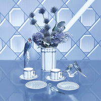 10.4 cm - Swarovski x Rosenthal Signum Plat Bord Van Porselein