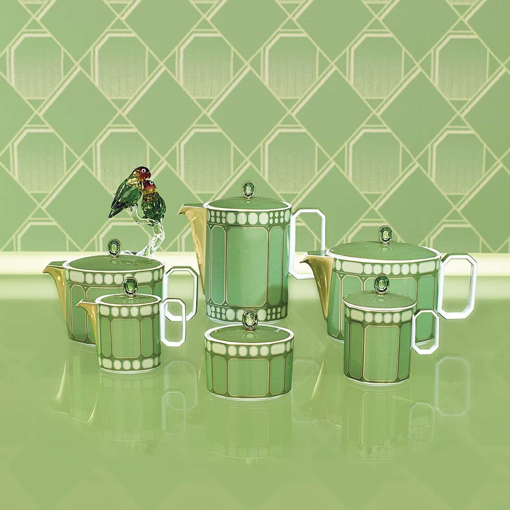 19 cl - Swarovski x Rosenthal Signum Lattiera In Porcellana
