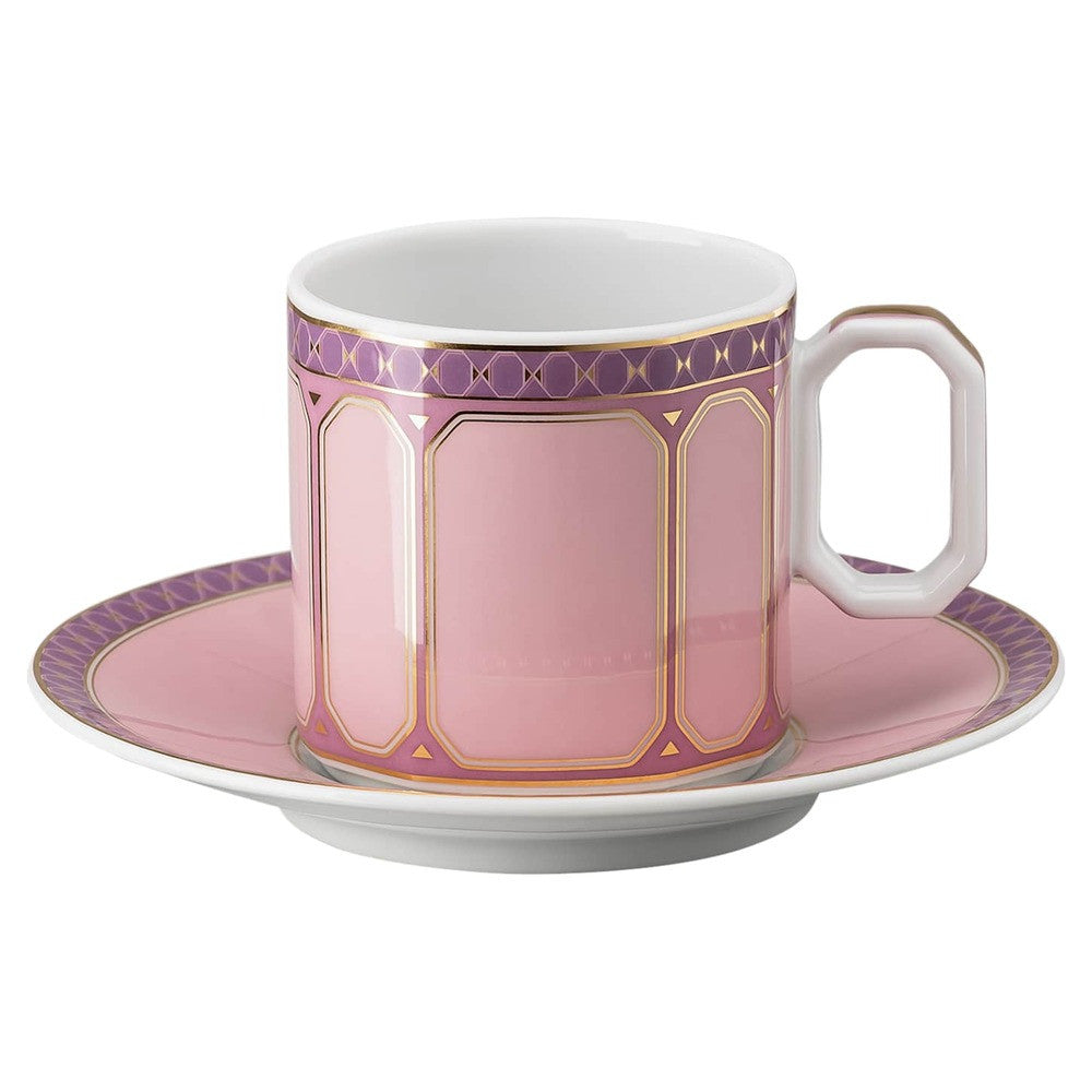 8 cl - Swarovski x Rosenthal Signum Espresso Cup With Saucer in Porcelain