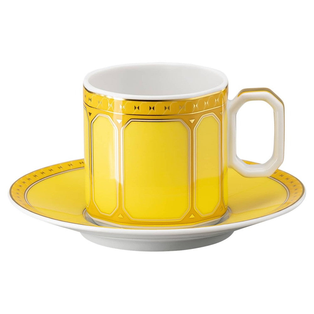 8 cl - Swarovski x Rosenthal Signum Espresso Cup With Saucer in Porcelain