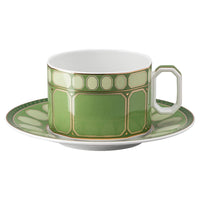 26 cl - Swarovski x Rosenthal Signum Theekop Met Schotel Van Porselein
