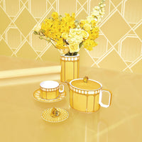 26 cl - Swarovski x Rosenthal Signum Theekop Met Schotel Van Porselein
