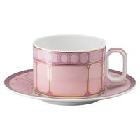 26 cl - Swarovski x Rosenthal Signum Theekop Met Schotel Van Porselein