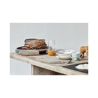 40 cm - Sambonet Sphera bandeja centro de mesa con asas de acero inoxidable