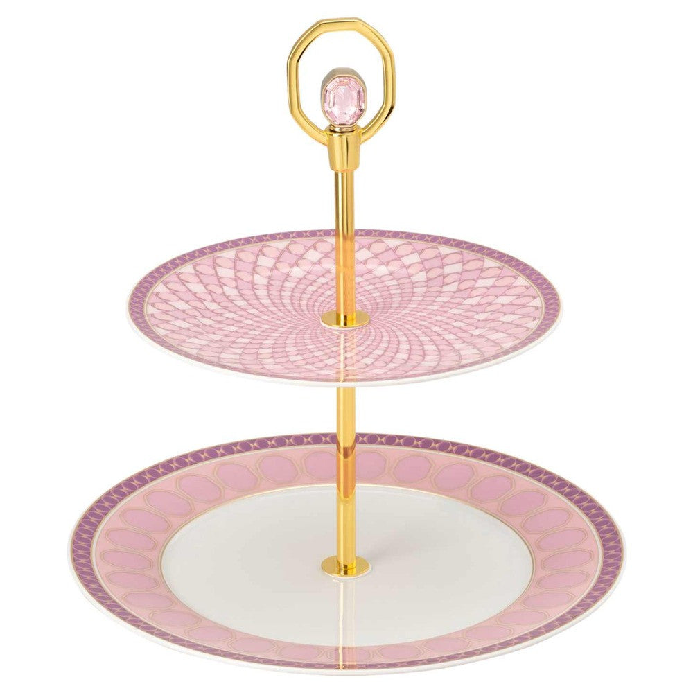 25.2 cm - Swarovski x Rosenthal Signum Soporte en porcelana