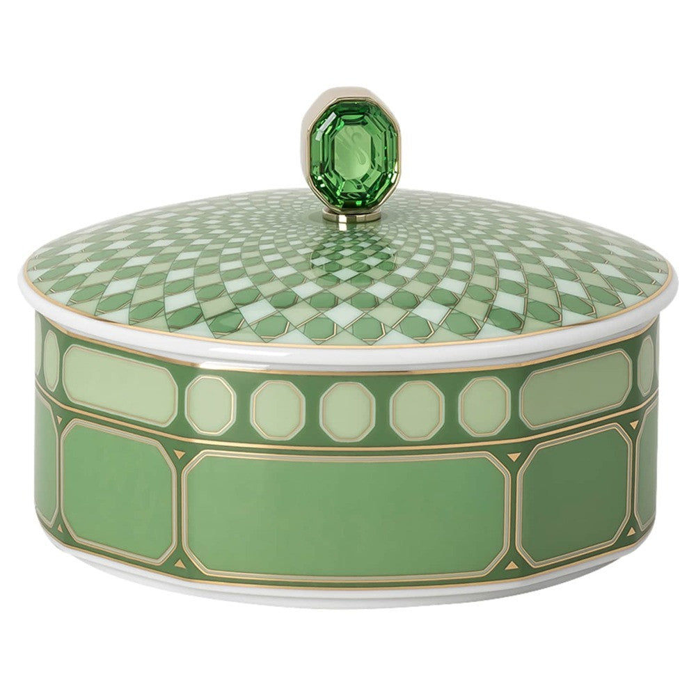 16 x 16 cm - Swarovski x Rosenthal Signum Round Box In Porcelain