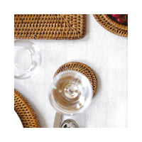 12 cm - Sambonet Radici Ronde Rattan Onderzetter