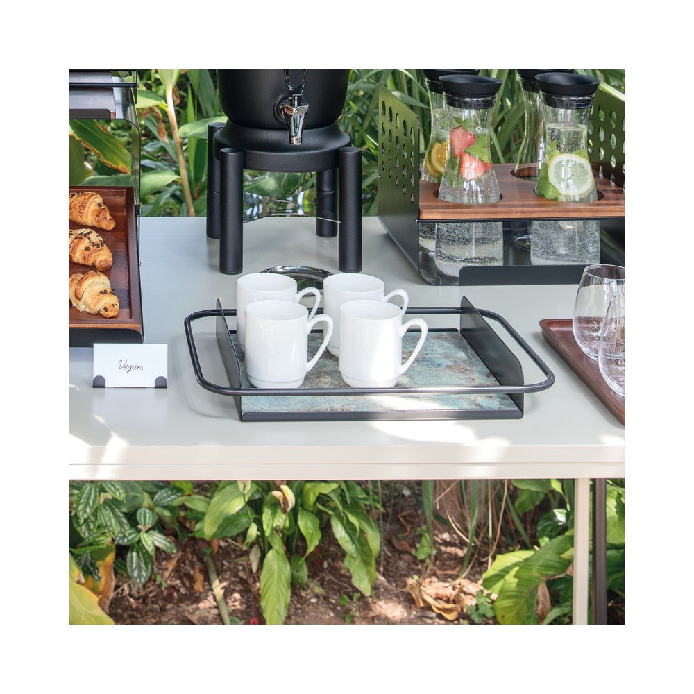 41.3x27.2 cm - Sambonet Radici Plateau rectangulaire en acier inox