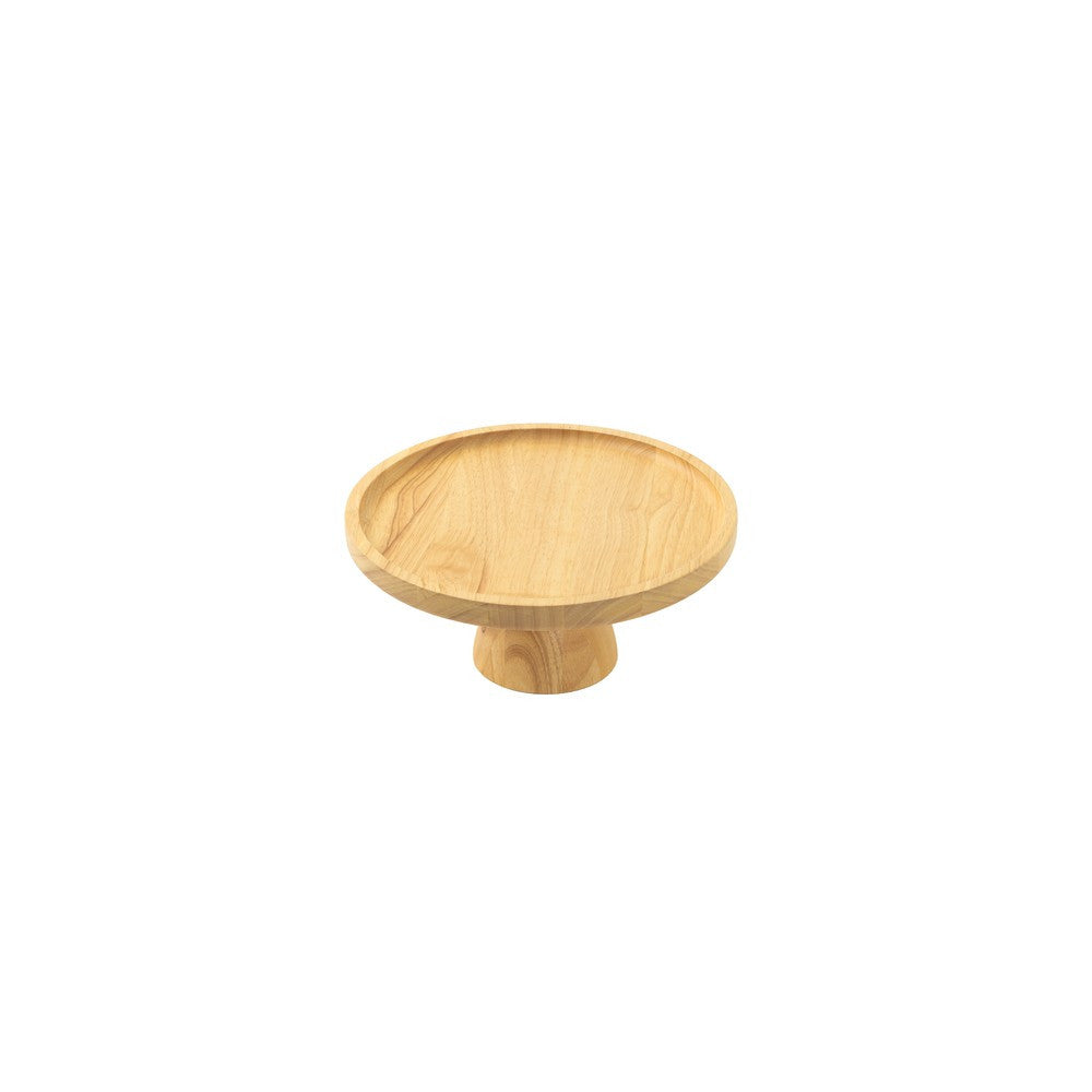 25 cm - Sambonet Radici Soporte Redondo para Tartas En Madera de Caucho