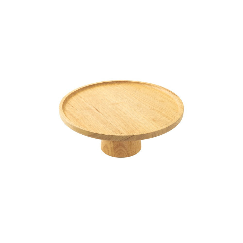 35 cm - Sambonet Radici Soporte elevado redondo en madera de caucho