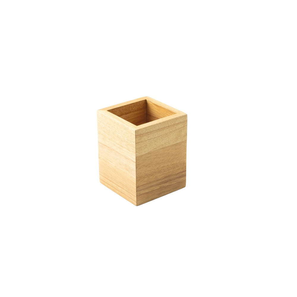 11.0x11.0 cm - Sambonet Radici Contenedor Cúbico En Madera de Caucho