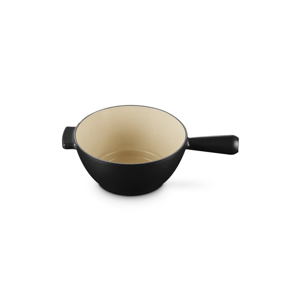 Le Creuset Savoiarda Fondue-Set mit 6 Gabeln und Brenner aus glasiertem Gusseisen