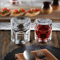 32.7 cl RCR Cristalleria Italiana Hosteria Whisky DOF Glas aus Luxion Kristallglas Set 6 Stk