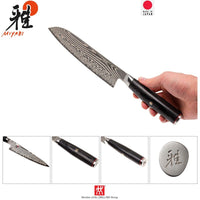 18 Cm Zwilling Miyabi 5000Fcd Couteau santoku en acier inox
