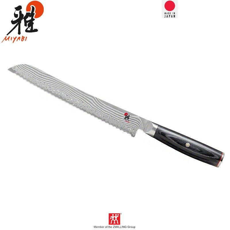 24 Cm Zwilling Miyabi 5000Fcd Cuchillo pan de acero inoxidable plástico