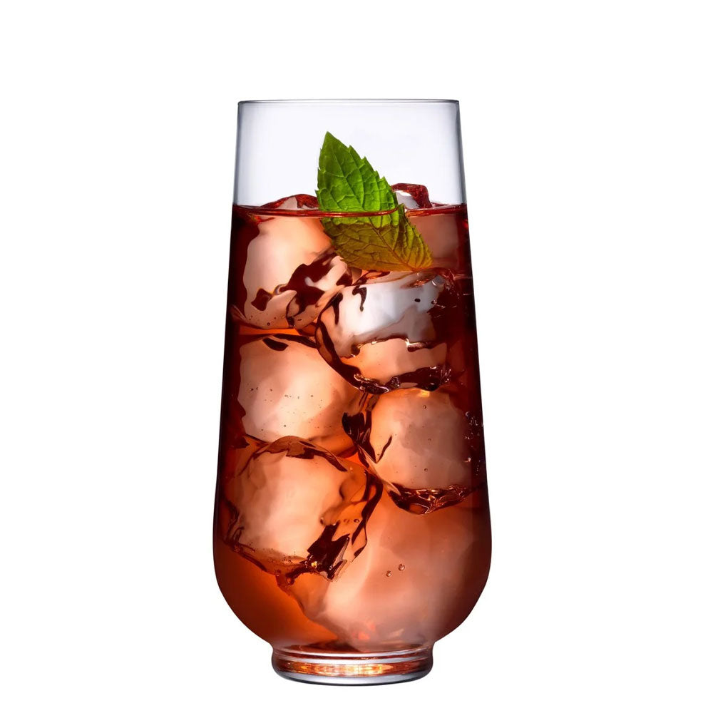42.5 cl - Nude Hepburn Bicchieri Cocktail Long Drink In Vetro Set 6 Pz
