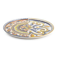 H&H Positano Flat Plate in Stoneware Set of 6 Pcs